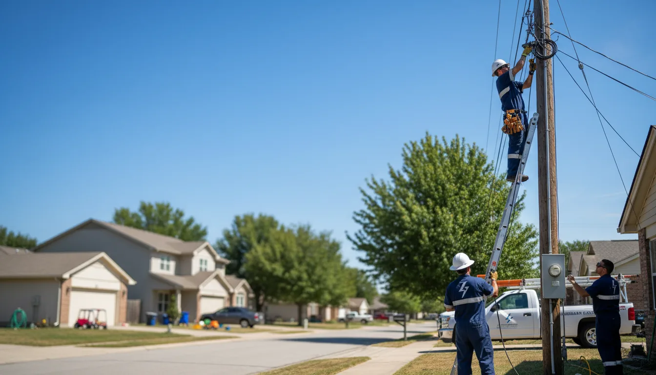 Residential electrician providing installation services in Topeka, IN